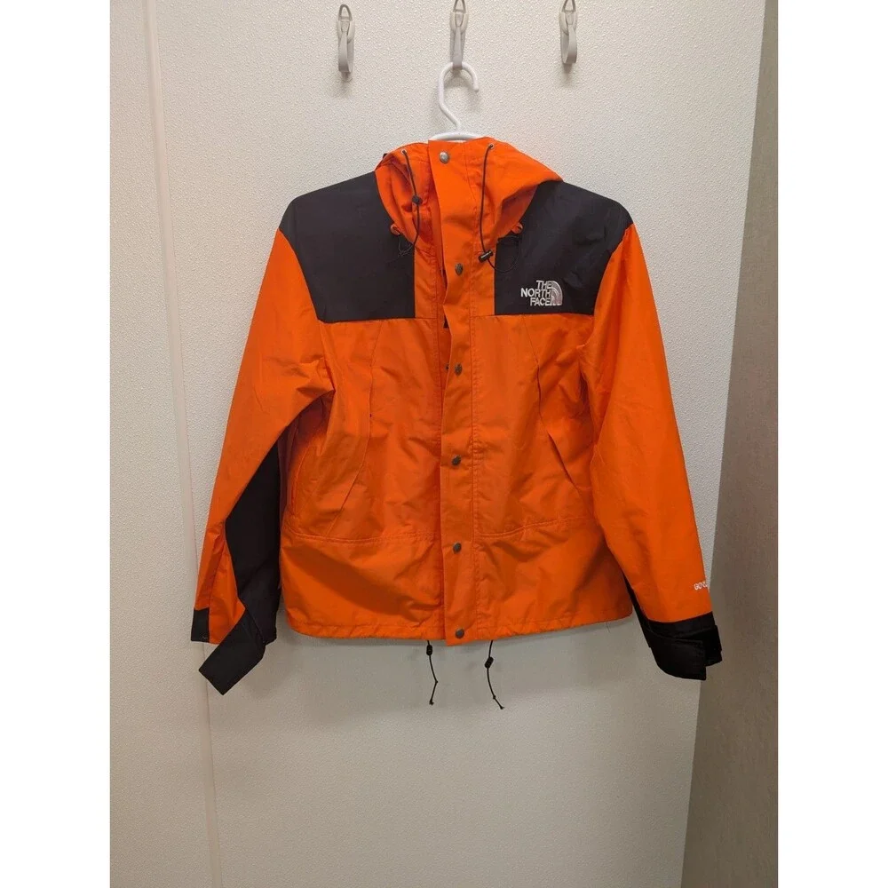 EUC The North Face Gore-Tex Mountain Guide Jacket Orange Spring 2019 Hiking